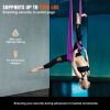 VEVOR Aerial Silk & Yoga Swing, 8.7 Yards, Aerial Yoga Hammock Kit with 100gsm Nylon Fabric, Full Rigging Hardware & Easy Set-up Guide
