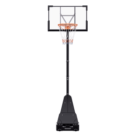 TotheCORE Basketball Stand 7.55-10.00 Ft Adjustable Portable Basketball Hoop & Goal PC Backplate, Large Base & Wheels (Option: Basketball hoops)