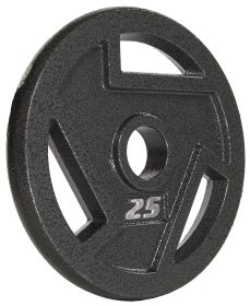Only Supports Self Pickup  Cast Iron Flat Weight Plates For Strength Training And Weight Lifting, Olympic Or Standard, Multiple Sizes (Option: 25LB Single)